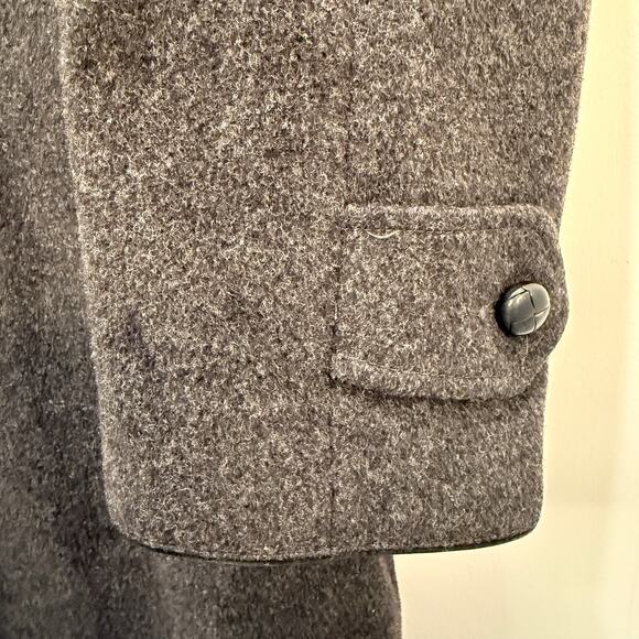 VTG Steinbock Original Coat Men's Loden Coat Wool Alpaca Grey Charcoal Vintage - Picture 14 of 16